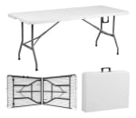 Mesa Plegable de Plástico 180cm $677 | Descuento Mercado Libre