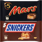 Mars, Snickers of Twix multipack 2 verpakkingen à 160-250 gram voor €3,99