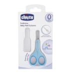 Tijeras Chicco de bebé con borde de seguridad color azul por solo 3,50€