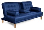 Sofá Cama de Lino Azul Queen Makora por $3,999 en Walmart