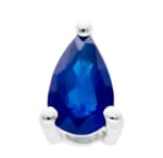 Pendentif Aurora Poire en Or Blanc 375 et Saphir 0,25 ct à 30€