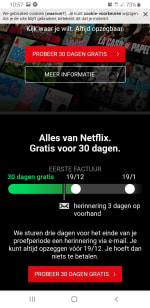 Gratis netflix 30 dagen