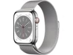 Apple Watch Series 8 GPS + Cellular 45mm Stainless steel Milanese-Zilver voor €749