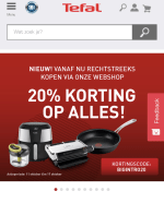 Tafel.nl site 20% korting wees snel