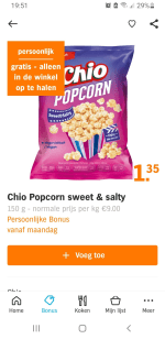 Gratis popcorn AH