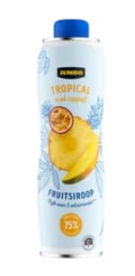 Jumbo fruitsiroop Tropical met appel voor €2 bij Jumbo