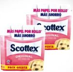 Pack 2 papel higiénico Scottex 32 unidades (total 64 unidades) por 14,98€