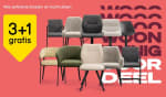 3+1 gratis op alle eetkamerstoelen en barkrukken bij Leen Bakker