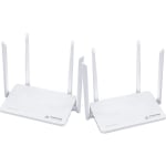 Kit com 2 Roteadores, modelo Mesh Wi-Fi Giga da Positivo - R$ 399,90
