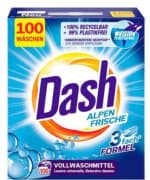 Dash Waspoeder Alpenfris Universeel 100 Wasbeurten voor €15,99 bij voordeeldrogist