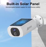 ANRAN 2K Cámara Vigilancia Exterior con Batería + Panel Solar por solo 38,46€