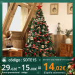 Árbol de Navidad 150cm por 14 euros con envío incluido. Por 14,02€
