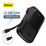 Carregador portátil da Baseus com carga de 10.000mAh - R$ 219,20