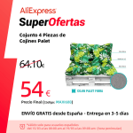 Set 4 Piezas de Cojines Palet Fibra