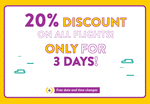 20% discount at Vueling