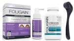 Foligain Anti-Haaruitval set Lotion + Dermaroller + Supplement (Vrouw)
