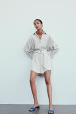 Vestido camisero cinturón zara por 19,99€