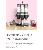 Theedispenser voor verse thee incl. 2 zeefjes voor €53