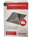 Mac Lean Radiatorfolie met tape - 7,5 x 0,5 meter - zilver 2 stuks voor €14,95 bij Ibood
