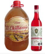 Vino Pipeño El Chillanejo 11,5° 5000Cc + Granadina Mitjans 900Cc por $10.990