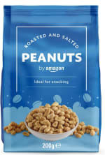 Cacahuetes tostados y salados by Amazon 200g por 0,93€.