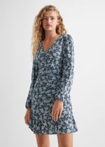 Vestido flores detalle fruncido para Mujer por 4.99€