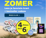4 weken de krant voor €6 + gratis bestseller (boek) bij Kiosk