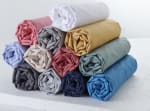 Actuel Drap housse uni en coton 57 fils à 18,19€