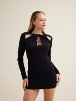 Vestido Mini Escote Lace Up por 9.99€