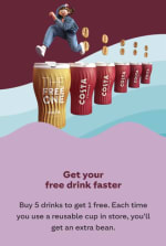 Free COSTA Drink After 5 Purchases
