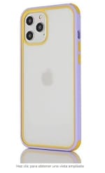 Funda tipo bumper de colores para iphone 12 y 12 pro
