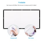 Portable 16:9 Folded HD Projector Screen voor €15,49