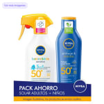 Nivea Sun pack protector solar niños adultos por 17,13€
