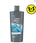 1+1 gratis op Dove Men+Care douchegel 1.4L bij Kruidvat