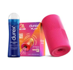 Durex Masturbador SLIDE & RIDE + Lubricante Original H2O 50 ml, Elástico, Suave Flexible y Texturizado por 38,63€ (Nuevos usuarios 23,18€)