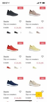 dazzle slip-on sneakers met -50% korting