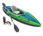 Set de kayak hinchable Intex Challenger K1 verde azul por 69,37€