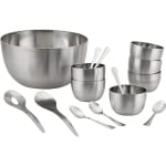 Saladeira de Inox com 2 Talheres + Conjunto com 12 Peças da La Cuisine - R$ 79,99