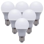 Pack 6 bombillas LED globo E27 por 11,99€
