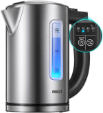 Hervidor Eléctrico de Agua con Termostato Ajustable, 2200W Ebullición Rápida, sin Bpa, 1,7L
