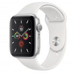 Apple Watch Series 5 44mm Zilverkleurig aluminium Wit sportbandje voor €374,81