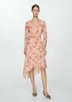 Vestido de flores con bajo asimétrico para Mujer por 15.99€