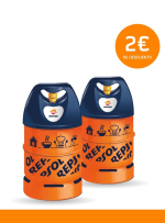 2€ de descuento para tu bombona de butano ligera