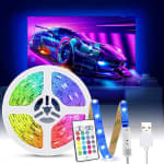 Tiras LED TV 2M, Tasmor Luces LED RGB 5050 Retroiluminación con Sincronización Música por 7,99€
