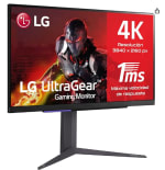 LG 27GR93U-B - Monitor Gaming Ultragear, 27", Pantalla IPS: (3840x2160px), 16:9, NVIDIA G-Sync, AMD FreeSync Premium, Hexagon Lighting por 379€