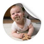 Eigen foto op muurcirkel van behang vanaf €4,99 dmv code bij FotoCadeau