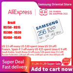 Micro Cartão SD da Samsung de 64GB - R$ 28,06