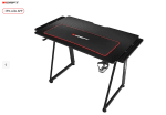 Mesa gaming Drift DRDZ75 Acabado en fibra de carbono lavable 113x60x75cm Negro por solo 74,99€