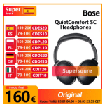 Casque sans fil Bose QuietComfort SC à 163,92€