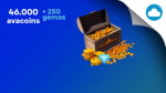 46.000 Avacoins + 250 Gemas - Avakin Life